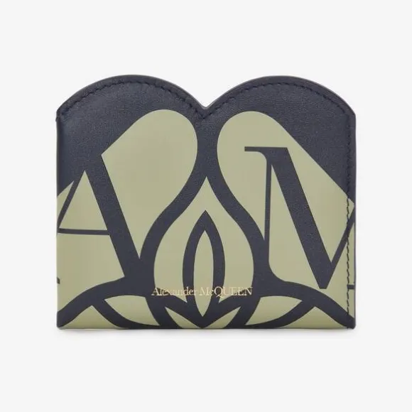 亚历山大麦昆/Alexander McQueen 鼠尾草/海军 女士 钱包 7093511BLEE3490 810778739