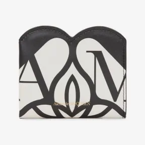 亚历山大麦昆/Alexander McQueen 象牙色/黑色 女士 钱包 7093511BLEE9090 810773203