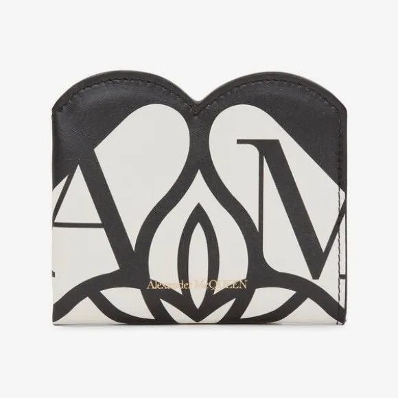 亚历山大麦昆/Alexander McQueen 象牙色/黑色 女士 钱包 7093511BLEE9090 810773203