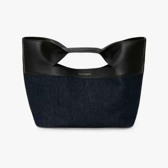 亚历山大麦昆/Alexander McQueen 牛仔布 女士 蝴蝶结 7095661AAI54090 810776107