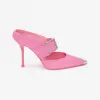 亚历山大麦昆/Alexander McQueen 女士Punk搭扣穆勒鞋糖粉色 709993WHSWD5482