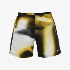 亚历山大麦昆/Alexander McQueen 黑色/象牙色 男士 泳裤 7113024404Q1078 