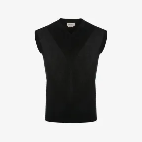 亚历山大麦昆/Alexander McQueen 黑色 男士 马甲 712790Q1XFL1000 