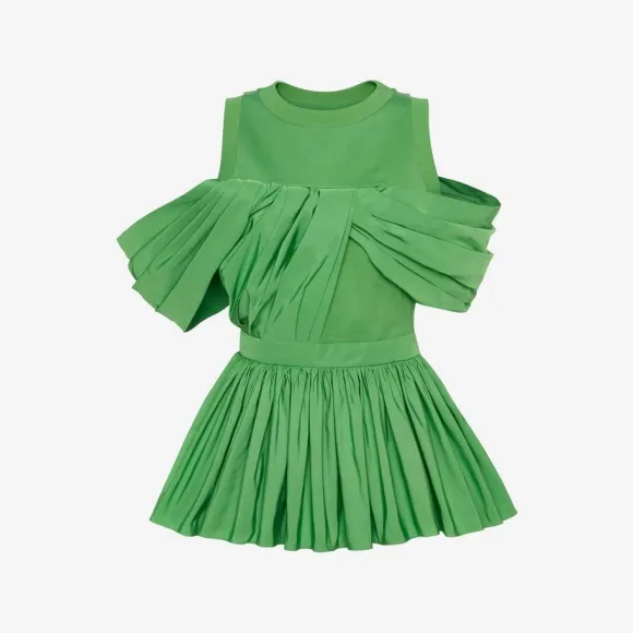 亚历山大麦昆/Alexander McQueen 酸绿 女士 T恤 715081QLAB73024 