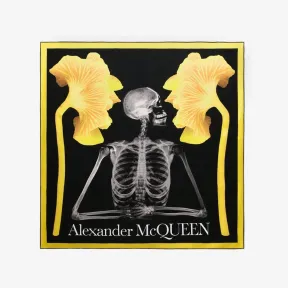 亚历山大麦昆/Alexander McQueen Mushroom Skeleton丝巾 女士 7184213001Q1075