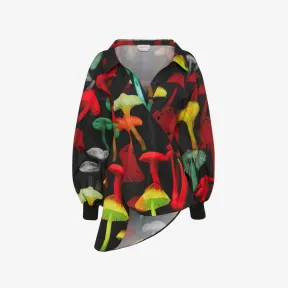 亚历山大麦昆/Alexander McQueen Psychedelic Mushroom扭曲设计衬衫 女士 718784QDAJ01012