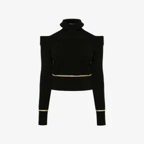 亚历山大麦昆/Alexander McQueen 黑色 女士 套头衫 720625Q1A4K1139 