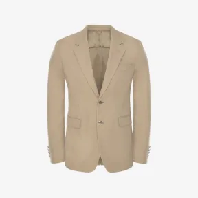 亚历山大麦昆/Alexander McQueen 男式解构主义单排扣夹克，灰色 726486QUS579503 