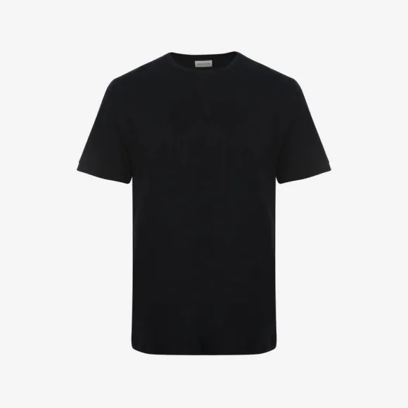 亚历山大麦昆/Alexander McQueen 男士海军蓝骷髅 T 恤 727269QUZ110903 