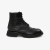 亚历山大麦昆/Alexander McQueen 男士黑色朋克工装靴 727824WHSWL1000 