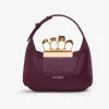 亚历山大麦昆/Alexander McQueen 女士酒红色宝石 Hobo 迷你包 731136DYTAA6000 813226367