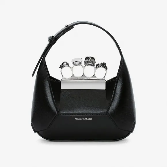 亚历山大麦昆/Alexander McQueen 女士Jewelled Hobo迷你手袋粉尘色 731136DYTAB4934