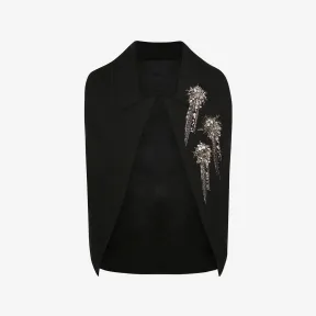 亚历山大麦昆/Alexander McQueen 黑色 Astral Jewel 马甲 735097QUV811000 