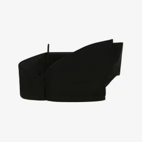 亚历山大麦昆/Alexander McQueen 女式黑色九分翻领紧身胸衣 740256QJACX1000 