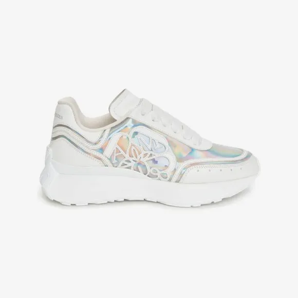 亚历山大麦昆/Alexander McQueen 女子短跑白色/银色 742738W4K538113 
