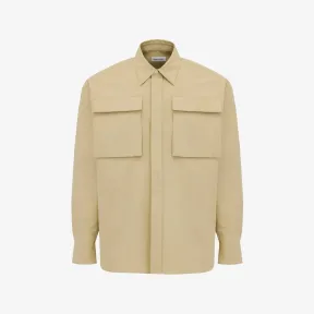 亚历山大麦昆/Alexander McQueen 男士米色军装口袋外套 746522QVS779502 