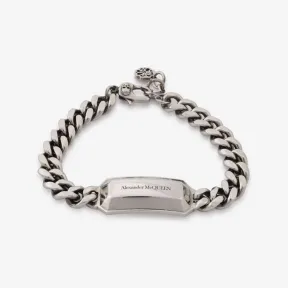 亚历山大麦昆/Alexander McQueen 男士古董银质 The Chain Medallion 手链 748240J160Y0446 813023104