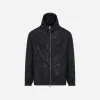 亚历山大麦昆/Alexander McQueen 男士McQueen Graffiti风衣黑色 750308QVR481000