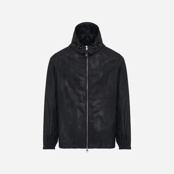 亚历山大麦昆/Alexander McQueen 男士McQueen Graffiti风衣黑色 750308QVR481000