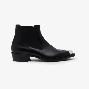 亚历山大麦昆/Alexander McQueen 男士黑色朋克切尔西靴 750380WIDY21081 