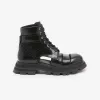 亚历山大麦昆/Alexander McQueen 女式黑色 Wander 系带靴 755644WIDU01000 