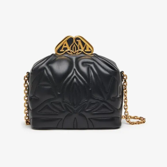 亚历山大麦昆/Alexander McQueen 女式 The Seal 黑色盒子 7625031BLE11000 813226013