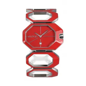 爱华时/Alfex 不锈钢抛光/搪瓷红 石英机芯 5708-881
