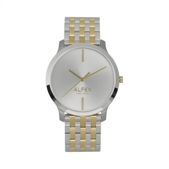 爱华时/Alfex 不锈钢/ Ip金 抛光/拉丝 石英机芯 5730-041