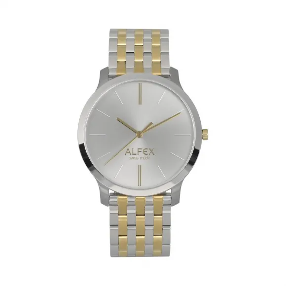 爱华时/Alfex 不锈钢/ Ip金 抛光/拉丝 石英机芯 5730-959