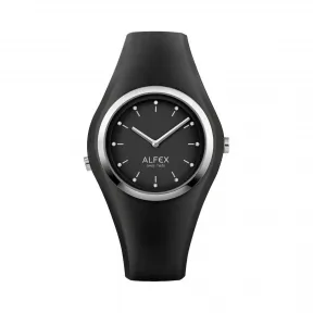 爱华时/Alfex 不锈钢抛光/黑硅 石英机芯 5751-2022