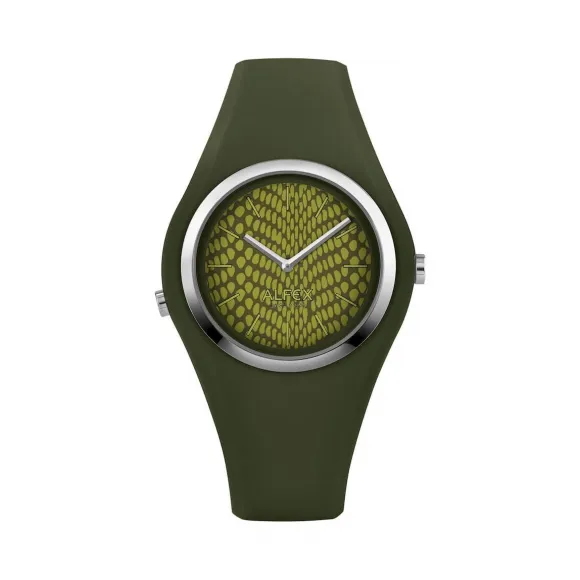 爱华时/Alfex 钢抛光/黑橄榄硅 石英机芯 5751-2047