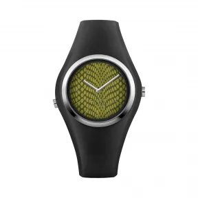 爱华时/Alfex 钢抛光/黑硅 石英机芯 5751-2048