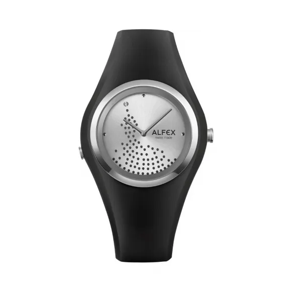 爱华时/Alfex 不锈钢抛光/黑硅 石英机芯 5751-2177