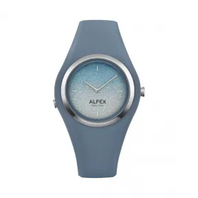 爱华时/Alfex 不锈钢抛光/蓝色硅 石英机芯 5751-2190