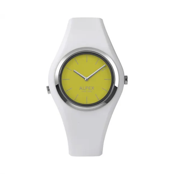 爱华时/Alfex 不锈钢抛光/白硅 石英机芯 5751-983