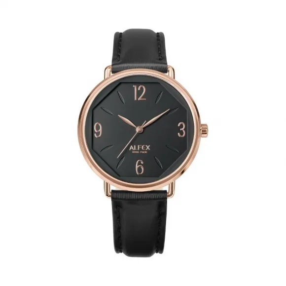 爱华时/Alfex 叶玫瑰金抛光 石英机芯 5784-2245