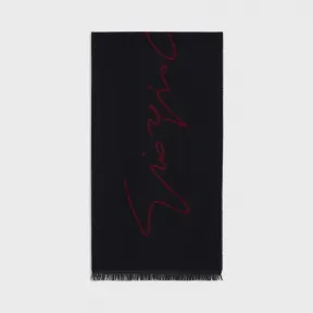 阿玛尼/Armani 签名LOGO绵羊毛围巾丨帽子与围巾 7450050A12309876