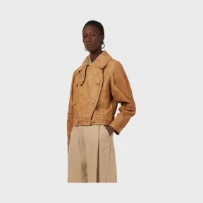 阿玛尼/Armani 双排扣羊皮革皮衣 | 西装与外套- ANB01PA2P01