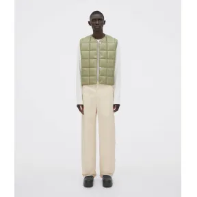 葆蝶家/Bottega Veneta 洞石绿 100% 羔羊皮革 男士 马甲 712269VKLC03008