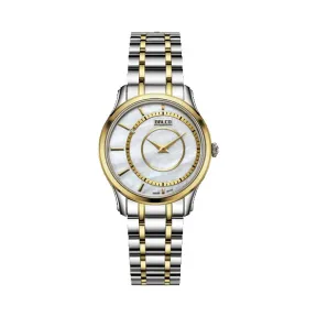 拜戈/Balco 不锈钢表壳 不锈钢表圈电黄金 旋入式底盖 真情系列 石英机芯 女表 1030Q2805