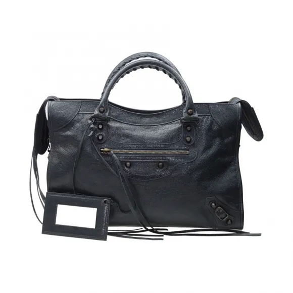 巴黎世家/Balenciaga 灰色 羊皮 手提包 115748-D94JT-1202