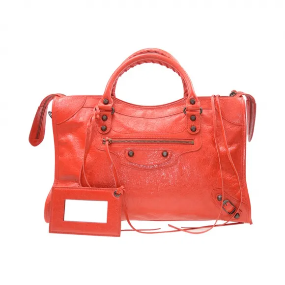 巴黎世家/Balenciaga 橙色 羊皮 手提包 115748-D94JT-6575