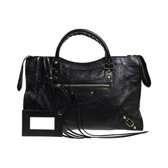 巴黎世家/Balenciaga 黑色 羊皮 手提包 115748-D94JG-1000