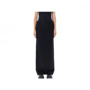 巴黎世家/Balenciaga 黑色 100% 羊毛 半身裙 704350TLT171000