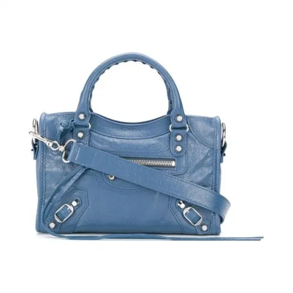 巴黎世家/Balenciaga 蓝色 羊皮 女士 手提包 300295-D94JN-4230