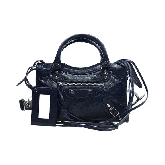 巴黎世家/Balenciaga 蓝色 羊皮 手提包 300295-D94JN-4012