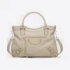 巴黎世家/Balenciaga Classic金属饰边都市包 - BEIGE SAHARA | 女士Metallic Edge 手提包 390149-AQ41G-9670