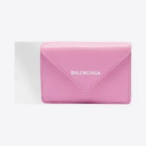巴黎世家/Balenciaga 闺粉色 Papier迷你钱包 46652942ts