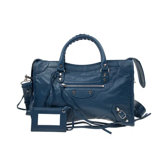 巴黎世家/Balenciaga 蓝色 羊皮 手提包 431621-D94JN-4222