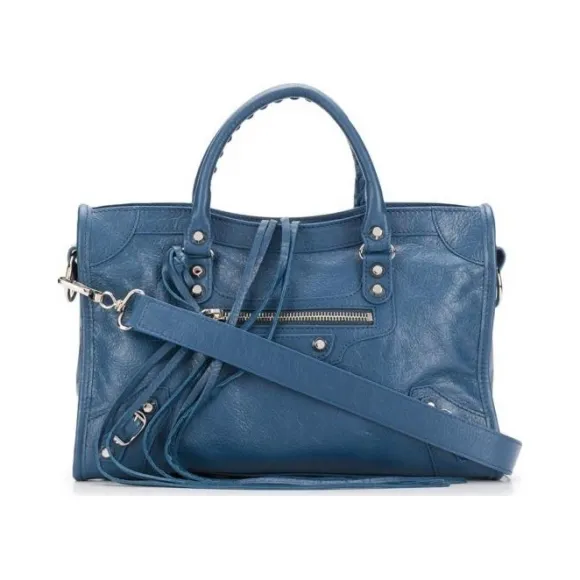 巴黎世家/Balenciaga 蓝色 羊皮 女士 手提包 431621-D94JN-4230